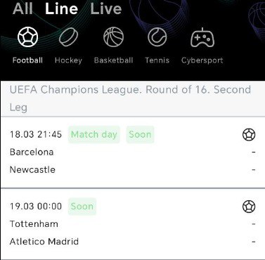 App screen: Tournaments